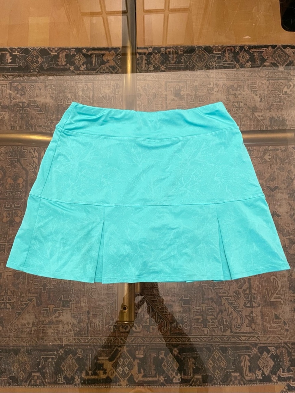 Reel Legends Turquoise Pleated Mini Skirt